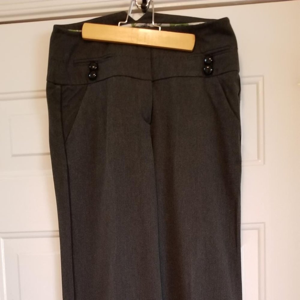 ANTHRO TaiKonku Tuxedo trim Slacks Sz 4